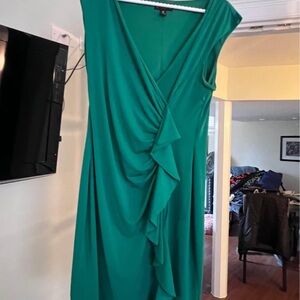 Enfocus Studio Teal Asymmetrical Dress